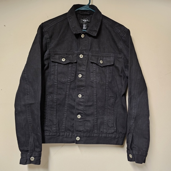 Forever 21 Other - 🧥 Forever 21 Men's Charcoal Denim Jacket – Size L – Preowned